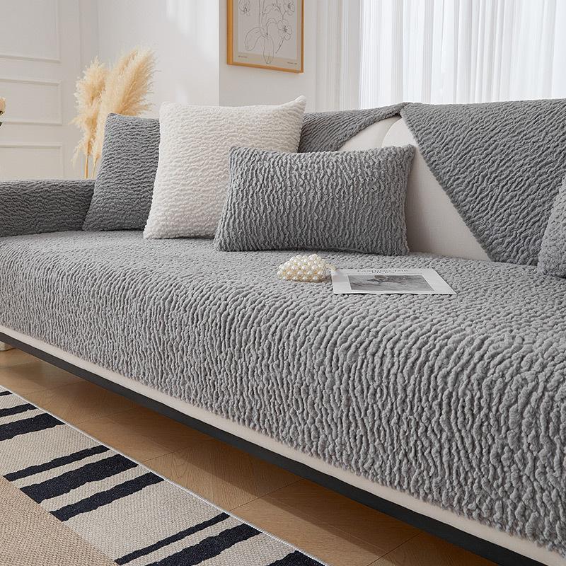 Lamb's Wool Sofa Cushion Is Thickened In Winter, and The Four-season Universal High-quality Sofa Cloth Cover Cloth Is Non-slip and Dirt-resistant