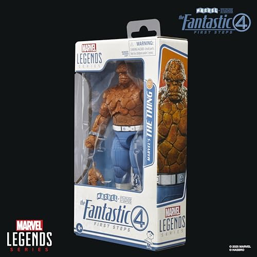 Hasbro Marvel Legends Series Marvel The Thing "Fantastic Four: The First Step" Ben Grimm Movie Collectible 15cm Action Figure Toy G0802 Authentic