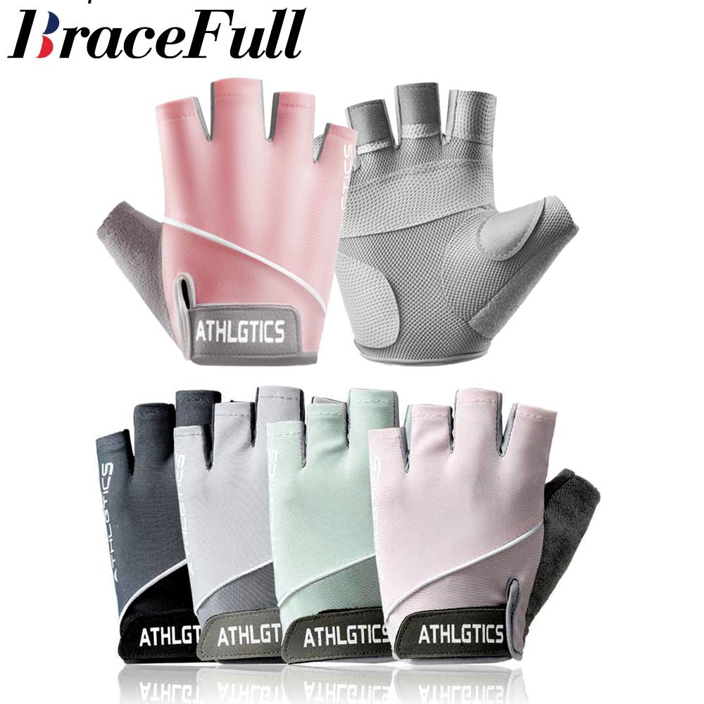 Men Women Gym Gloves Fitness Weight Lifting Wristband Shockproof Gloves for Body Building Training Sports Exercise