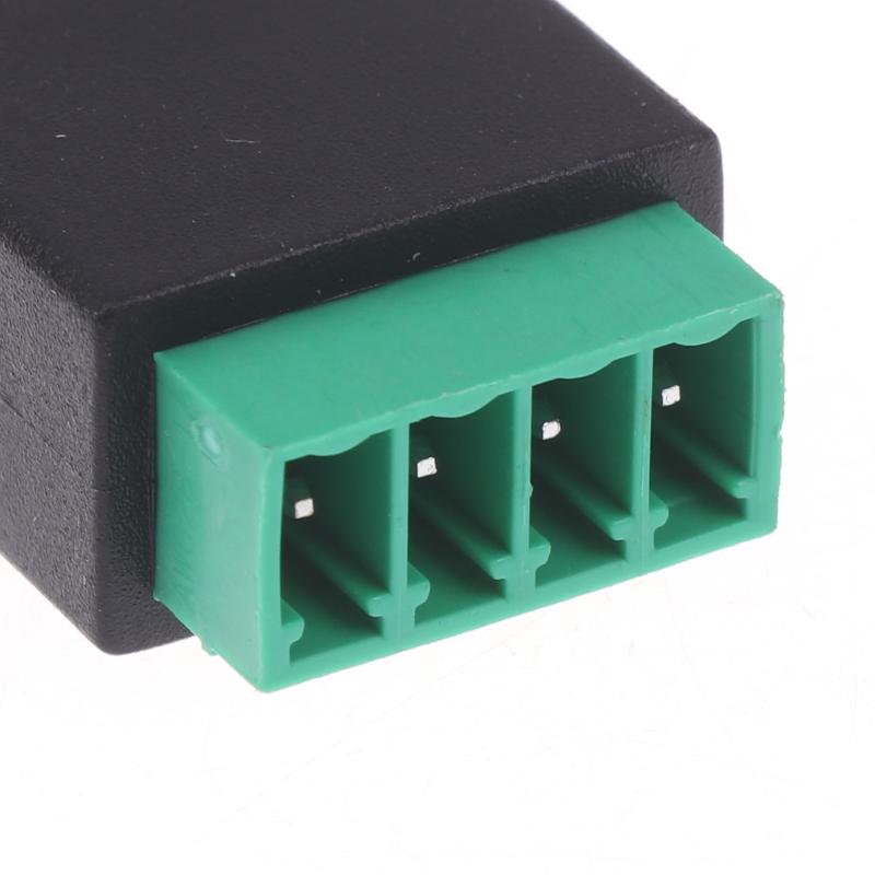 1/2Pcs 6P4C Male To 4 Pin Screw Terminal Converter Rj11 Ethernet Connector For Phone Receiver Extend Cable Adapter