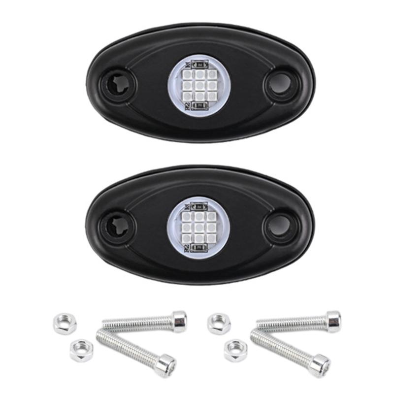 

Автомобильные аксессуары светодиодные фары Rock Lights 9 светодиодов Underglow Lights IP67 водонепроницаемые лампы Trail Rig для пикапов грузовиков белый