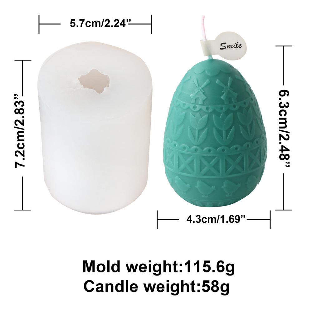Graffiti Eggs Candle Making Kit Aromatherapy Easter Egg Candle Molds Easter Silicone Mould Embossed Aromatherapy Plaster