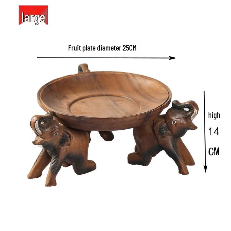 

Naijiang New Chinese Style Solid Wood Fruit Plate