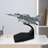 Druckgussmodell 1/100 F16C Kampfjet Simulation Kinderspielzeug Flugzeug Flugzeug Display für Bar Regal TV