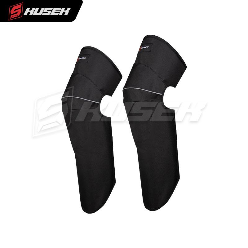 Winter Electric Vehicle Long Knee Pads: Thickened Windproof Flocked Motorcycle & Cycling Leg Protection