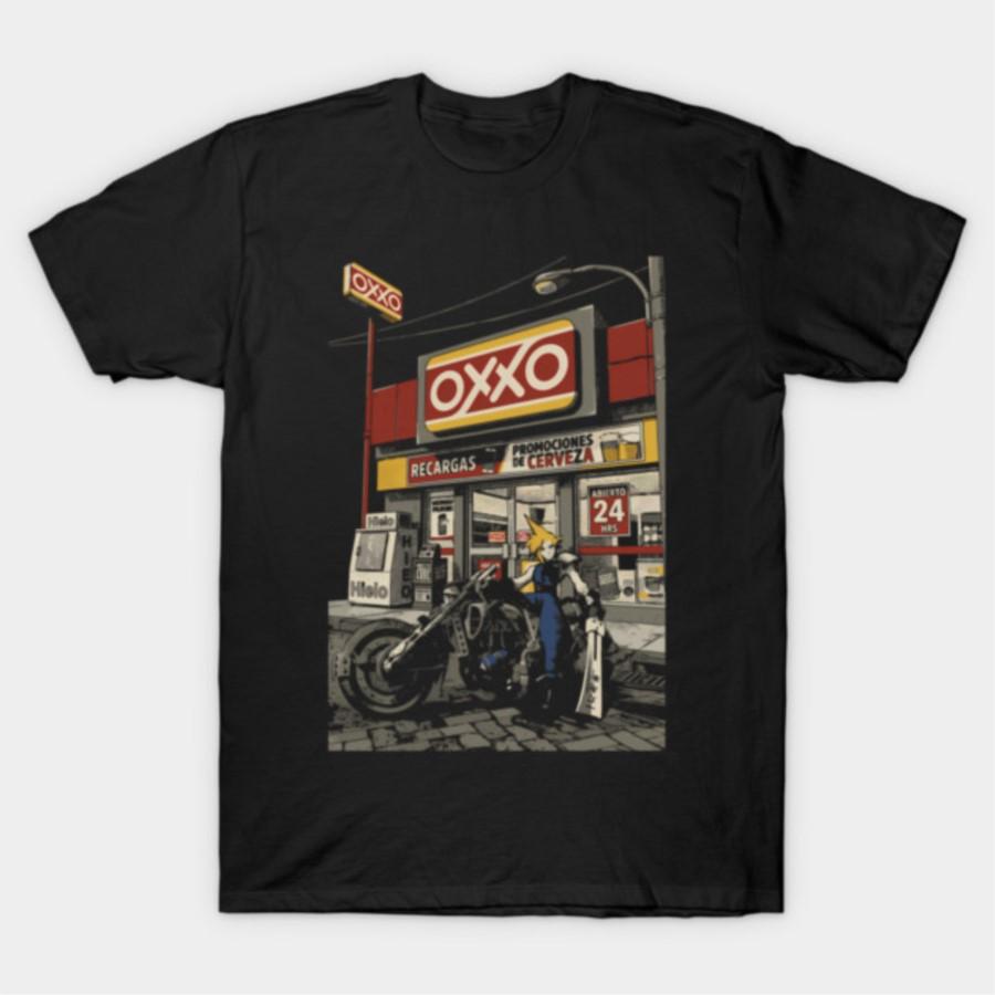 

Final Fantasy VII Meme Sword Hero Mexico Oxxo T-shirt For Men Women 100% Cotton T Shirts Short Sleeve Tops 0410-5 - Men s Sum... 5XL