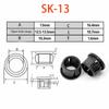 Protective Ring Black Round Nylon Snap-on Wire Grommet Computer Desk Wire Hole Cover Seal Ring Hole Plug Cable Protector