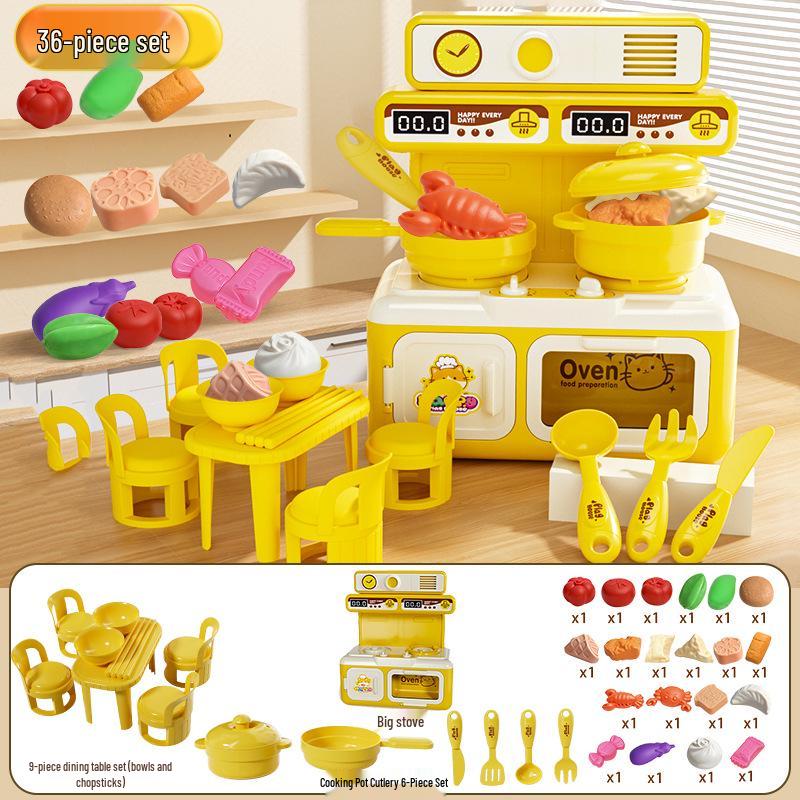 Mini Rice Cooker Play Set for Kids - Cat Design Toy