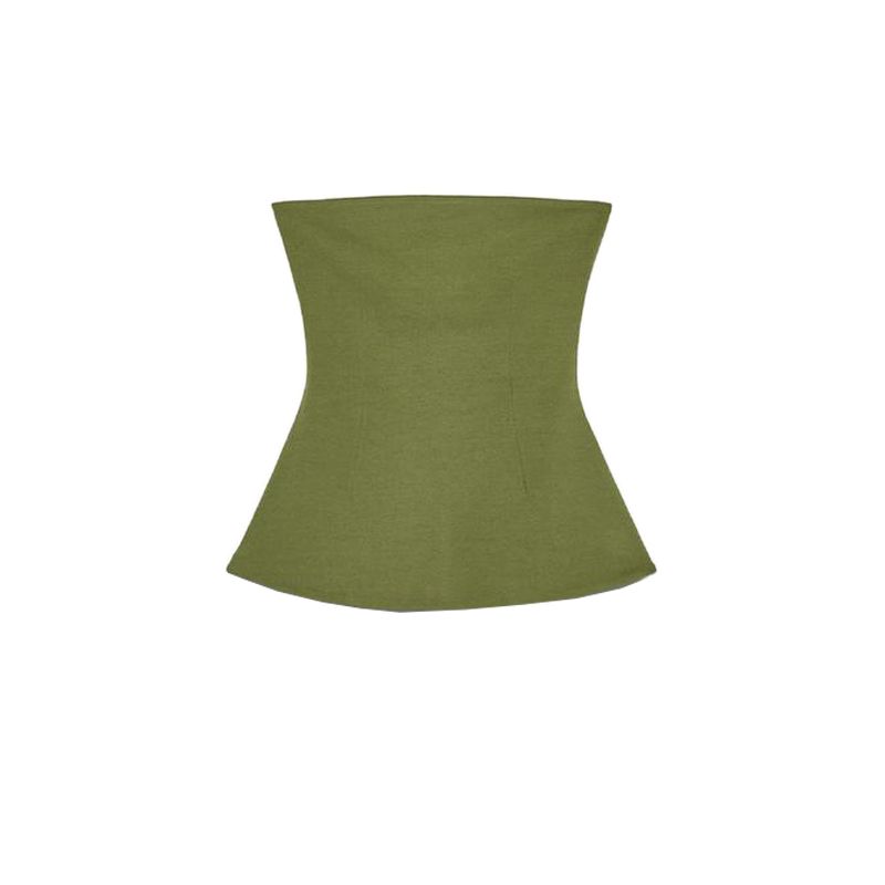 Spring New Women's Clothing French Style Design Slim-Fitting Simple Double-Sided Cloth Tube Top Tops 3641312