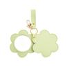 PU Leather Flower Shape Makeup Mirror Round Ultra-Thin Lightweight Cosmetic Mirrors Portable Mini Rotate Travel Pocket Mirror