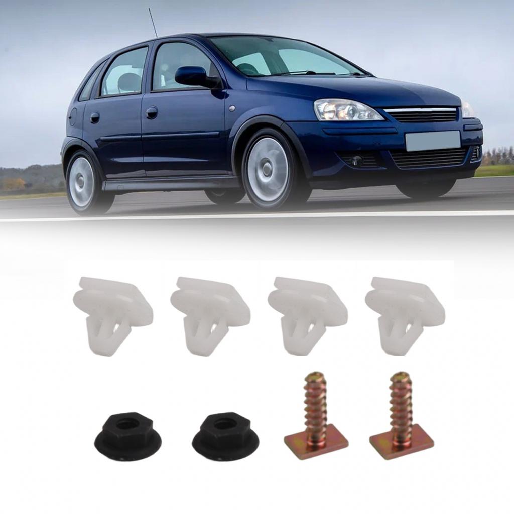 Front Trim Fastener Clips Metal Plastic Screw White
