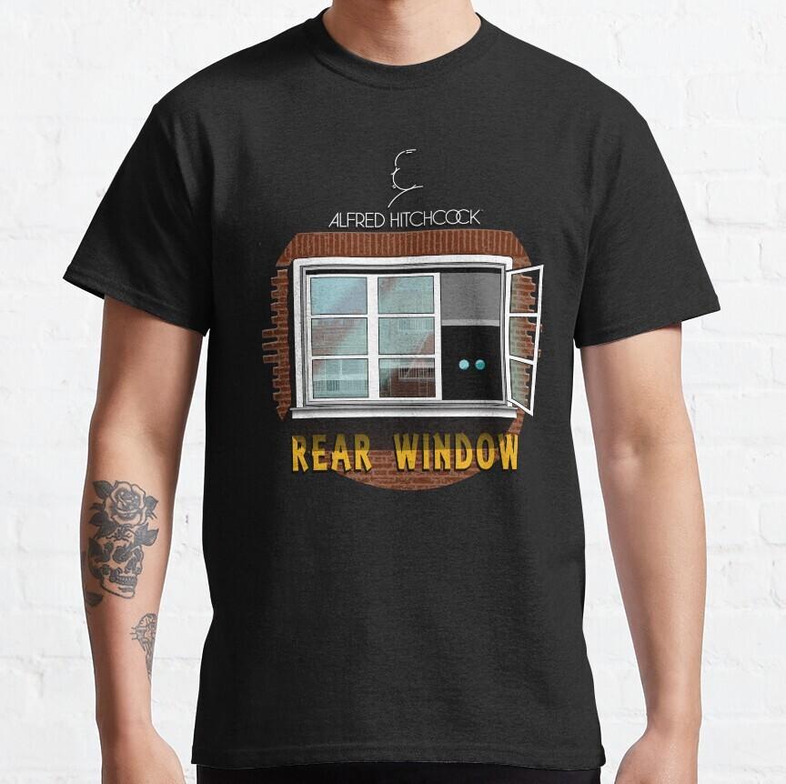Alfred Hitchcock Rear Window Classic T-Shirt Classic Movie T-Shirt Men Women Unisex T-Shirt L