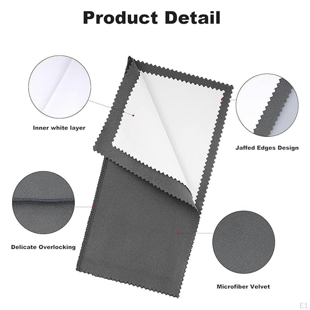 Schmuckputztuch mit 2 Bürsten Multifunktional Doppelseitig verwendbar für Goldarmband