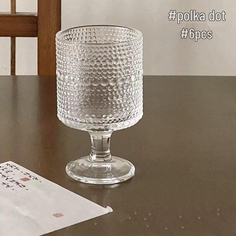 Shangqi Embossed Stemmed Glass Set (200ml, Set of 2)