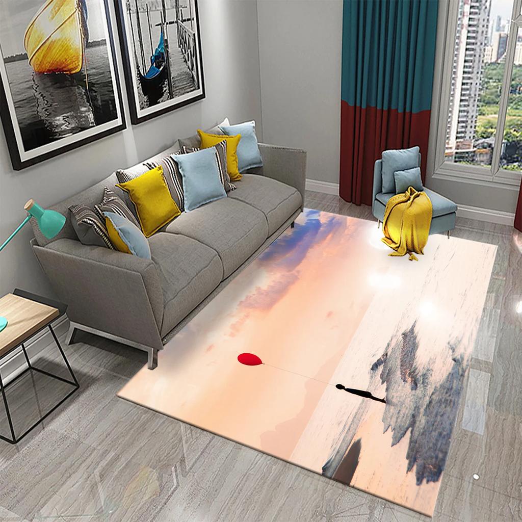 Kids Cartoon Carpet Colorful Graffiti Rug Teens Street Hip Hop Rectangle Area Rugs Bedroom Mats Flat Mat Living Room Door Mat