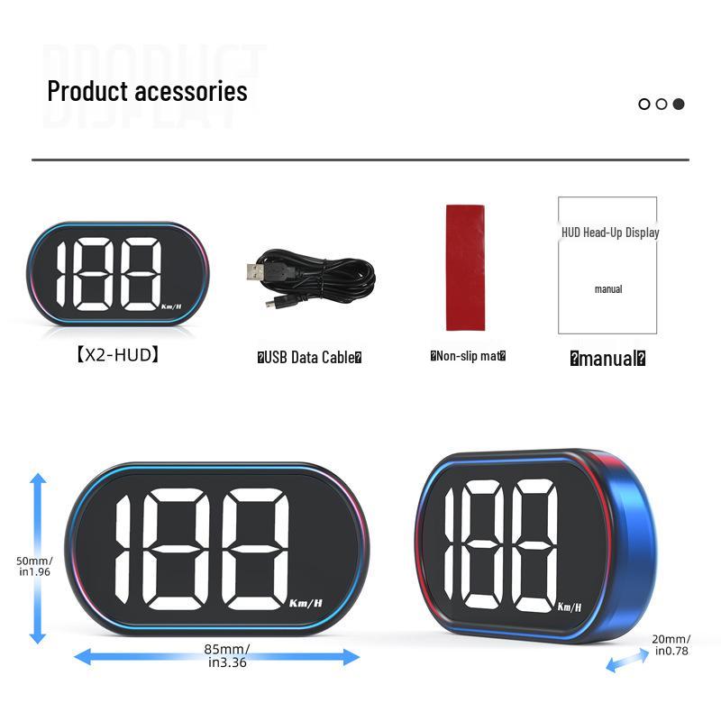 Portable Car Head-Up Display with GPS Multifunction Tester