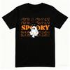 New Humorous Halloween Wordplay Print Cotton T-Shirt,Witch Way To The Wine Graphic Tee, Spooky Fun Top for Adults