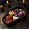 Black Wooden Coffin Storage Box, Halloween or Everyday Organization and Decor