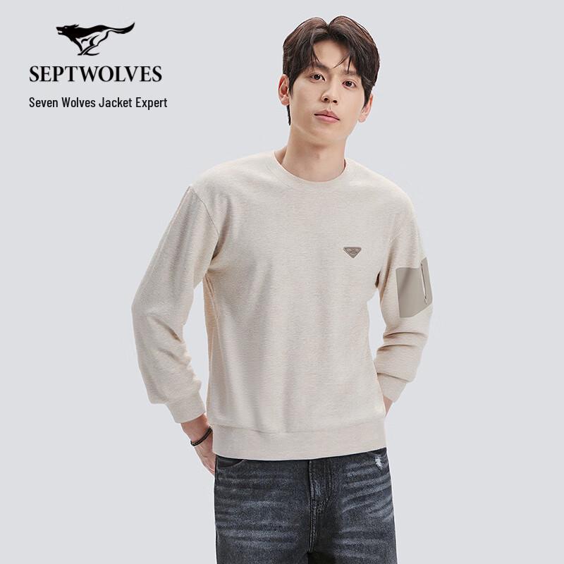 

SEPTWOLVES Men s Wool Blend Crewneck Pullover Sweatshirt 2XL