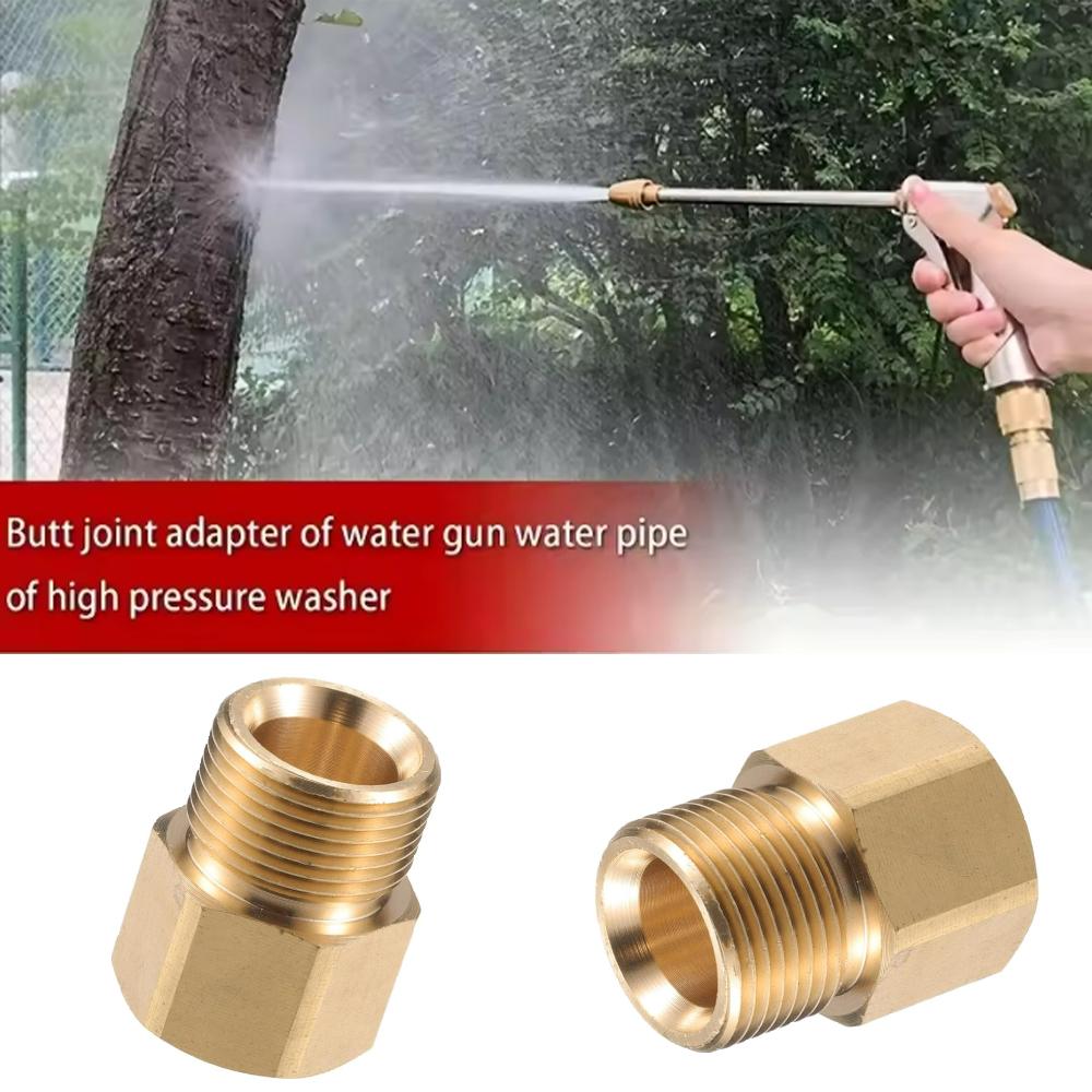 1pcs 1/4 inch High-Pressure Washer Quick Connect Coupler High-Pressure Washer Adapter Connection Accessory (1/4 Internal and External Thread)