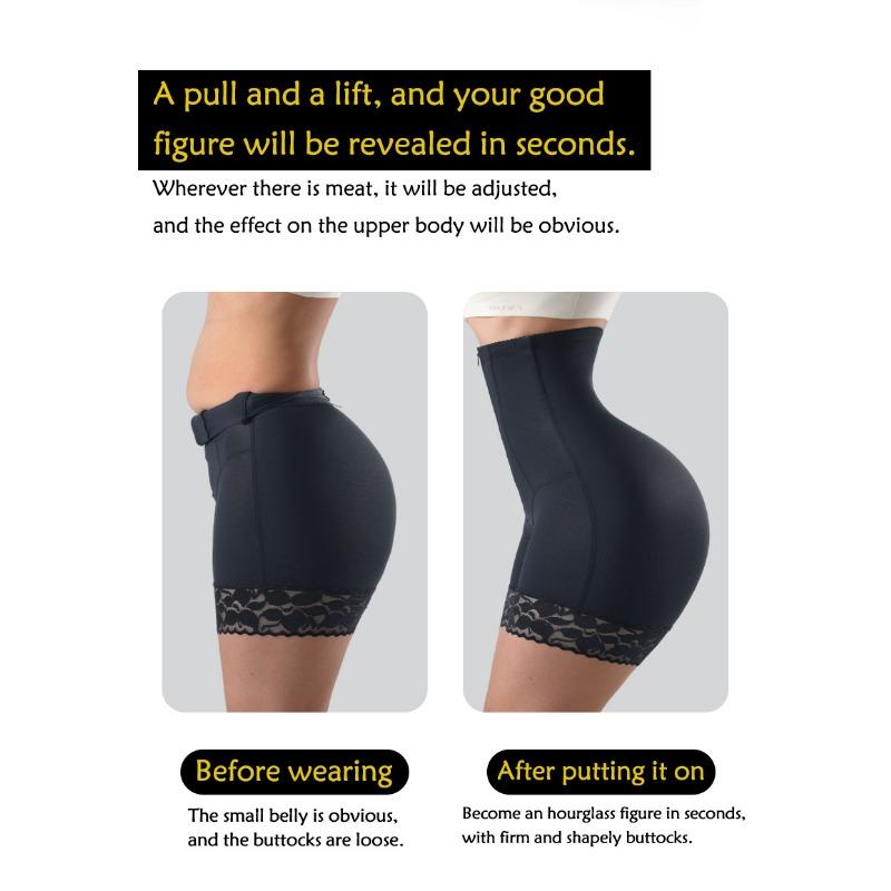 High Waist Tummy Control Butt Lifting Shapewear Pants With Zipper