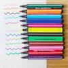 18-Color Triangular Grip Markers for Kids - Ideal for School, Art, DIY, Journals