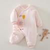 Baby Boy Girl Winter Thick Cotton Hanbok With Slipon Closure For Newborns