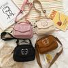 Color Zipper Over The Shoulder Fashion Messenger Bag Canvas Bag Mobile Phone Bag Women Handbag