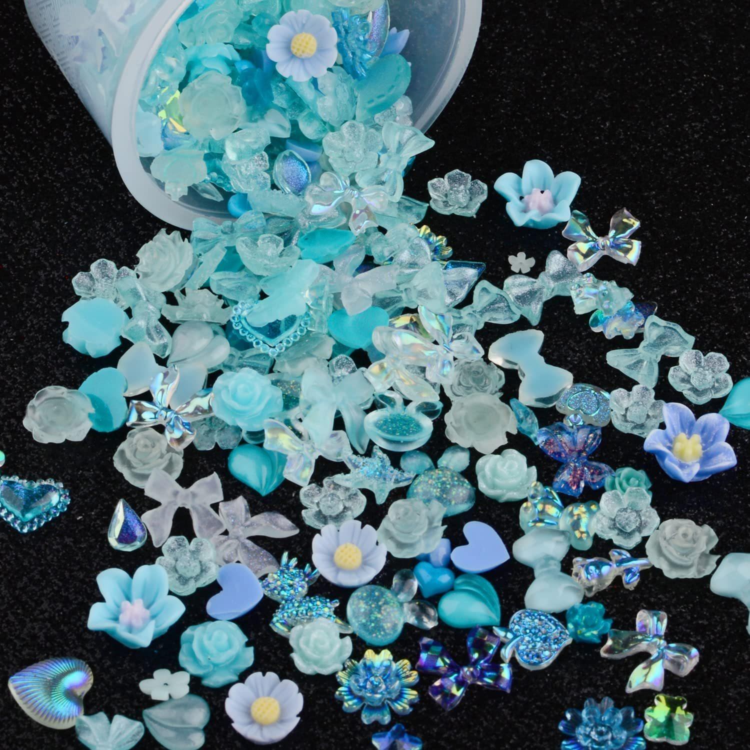 

Набор подвесок Chic Nail Art, 100 шт. — разноцветные розовые, фиолетовые, белые, разнообразные формы, прочный дизайн из акрила и смолы для креативного маникюра