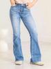 Women's 2025 Trendy Flared Light-Colored Mid-Waist Jeans