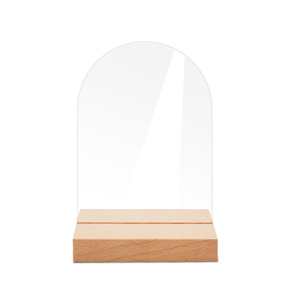 Transparent Acrylic Wedding Table Number Signs: Hexagonal, Rectangular, and Round DIY Seating Cards.