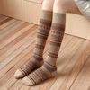 Autumn Winter Knitted Women Stockings JK Japanese Cotton Solid Color Girls Long Socks Stockings Ethnic Harajuku Retro Knee Socks