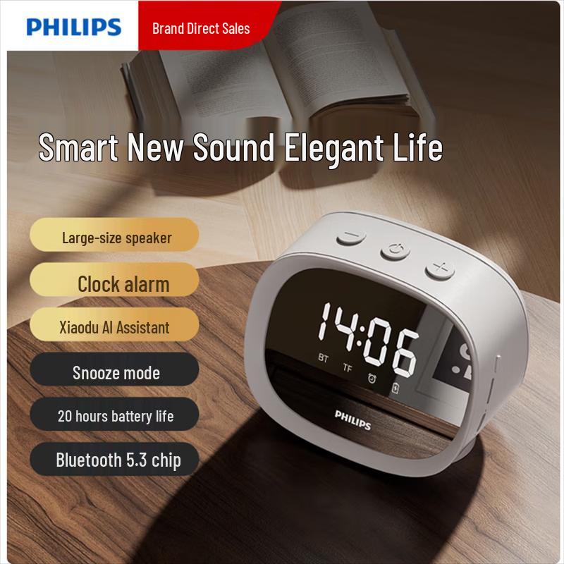 Philips TAS2909 Bluetooth Speaker with Alarm Clock