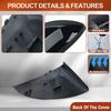Glossy Black Side Rearview Mirror Cover Caps Shell for Opel Astra Vauxhall Astra MK7 K B16 2015 2016 2017 2018