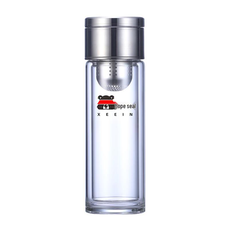 Xi Yin Double-Wall Glass Tea Infuser Mug