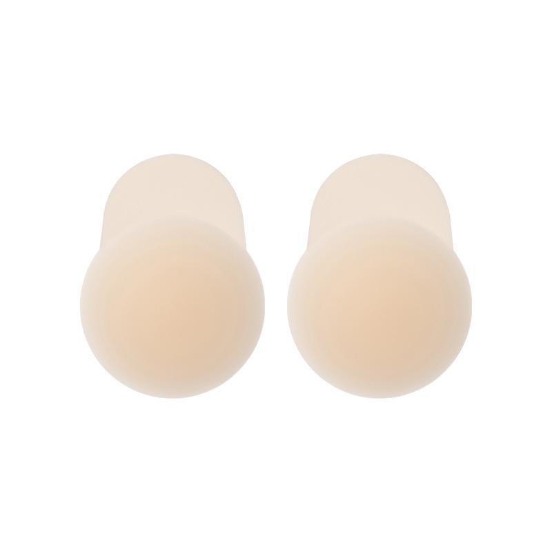 Solid Color Seamless Silicone Breast Lift Pasties: Invisible, Anti-Exposure, Anti-Sagging Nipple Covers for Women.
