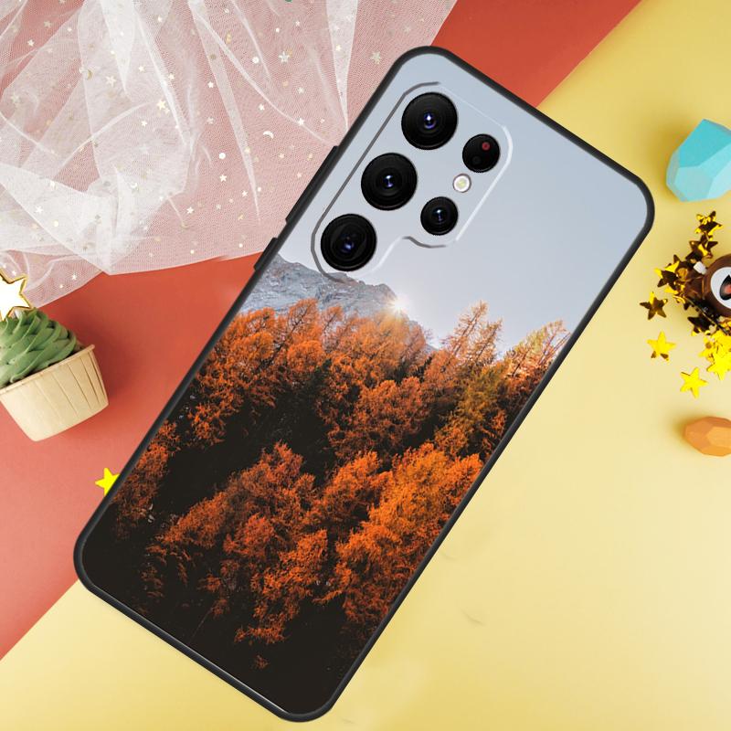 Mountain Forest Phone Case For Samsung Galaxy S26 S25 Ultra S23 S21 S20 S22 S24 FE S10 Plus Cover Coque
