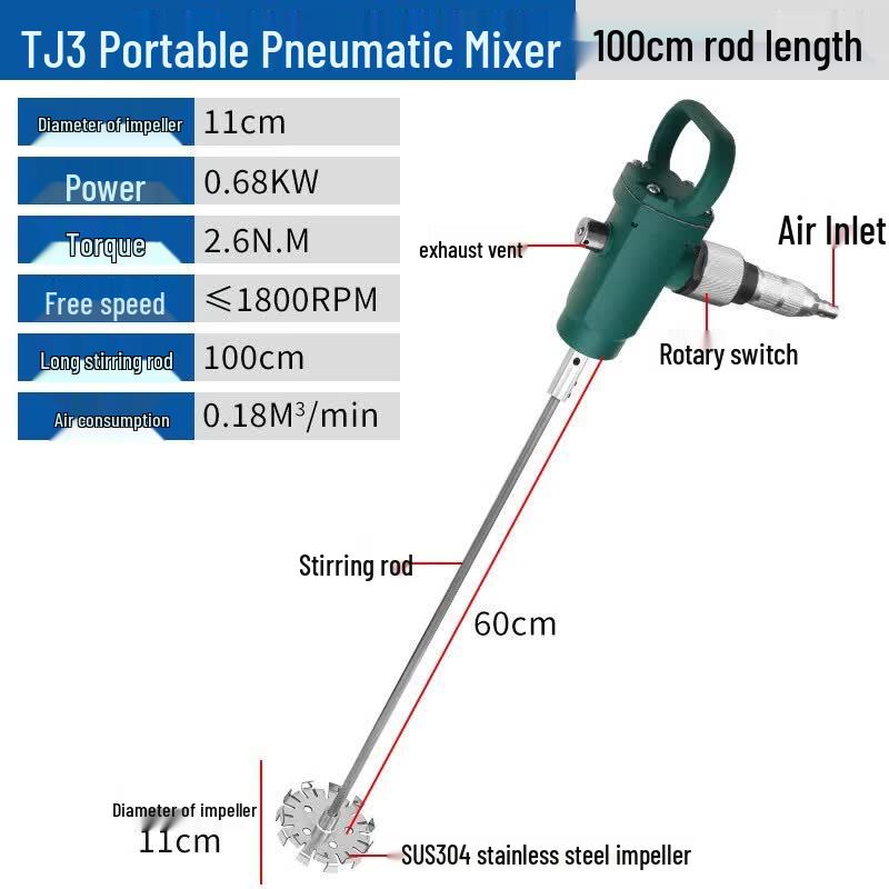KWD TJ3 Handheld Pneumatic Mixer