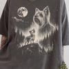 Yorkshire Terrier Shirt, Howling Yorkie Moon Tee, Vintage Yorkie Lover Gift, Forest Dog Comfort Colors T Shirt