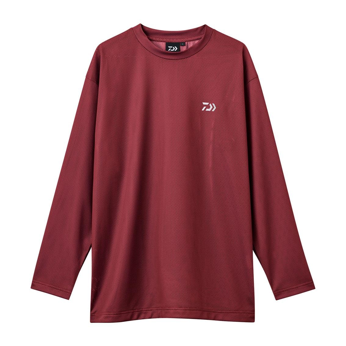 Dry Mesh Long Sleeve Shirt Bordeaux XL [Daiwa] DE-8626