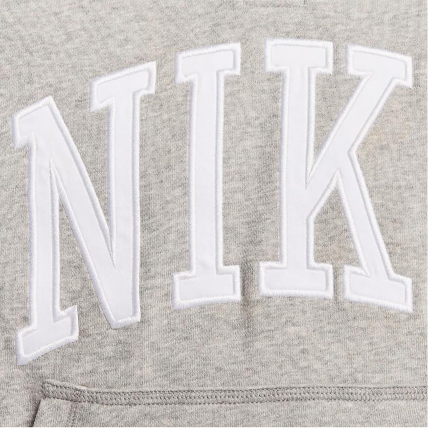 Nike Club Fleece Embroidered Logo Comfort Casual Long Sleeve Polo Men Tops Dark-Grey FN3112-063
