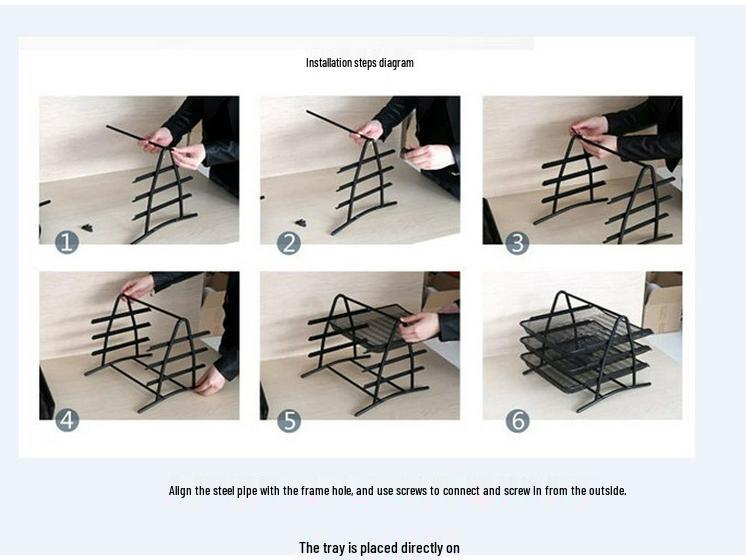 Chuangyi Multi-layer Metal Mesh Document Tray and Organizer