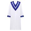 Unisex Adult Choir Robe V Shape Stole Church Chorus Performance Costume Traditional Gown