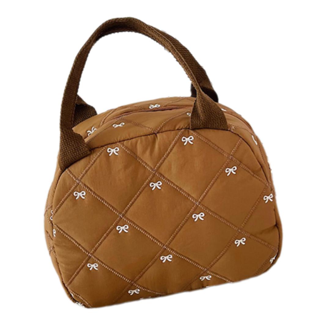 Lovely Bows Makeup Bag Large Capacity Cosmetic Bag Wash Bag Handheld Travel Toiletry Bag Makeup Storage Bag