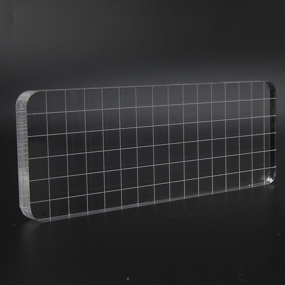 Acrylic Plate Transparent Clay Pottery Sculpture Tool Craft Sealing Accessories 9mm Thickness16x6x0.9cm, Rounded Small