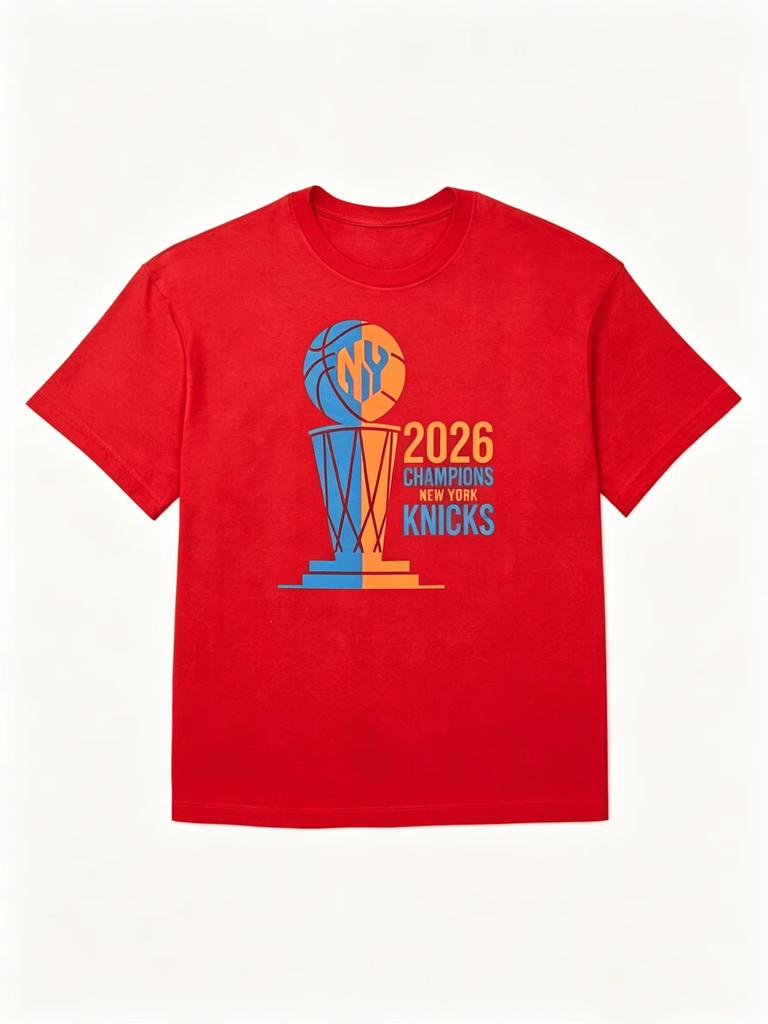 2026 NY Knicks Champions New York Knicks Finals Collection Fans T-Shirt Summer New Men Women Cotton Oversized Unisex Harajuku High Quality
