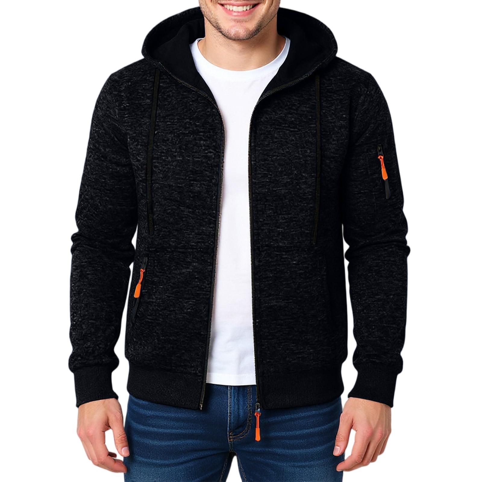 

Спортивный костюм с капюшоном, унисекс, одежда для бега, пуловер с длинными рукавами, толстовка с капюшоном L чёрный