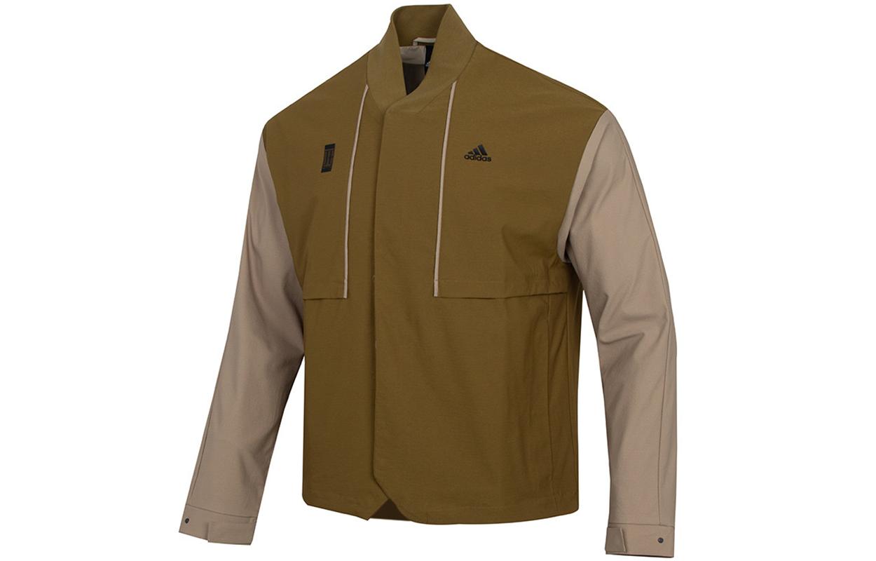 Adidas Jackets Men s Olive Baseball Collar Moderate Other H39339 M
