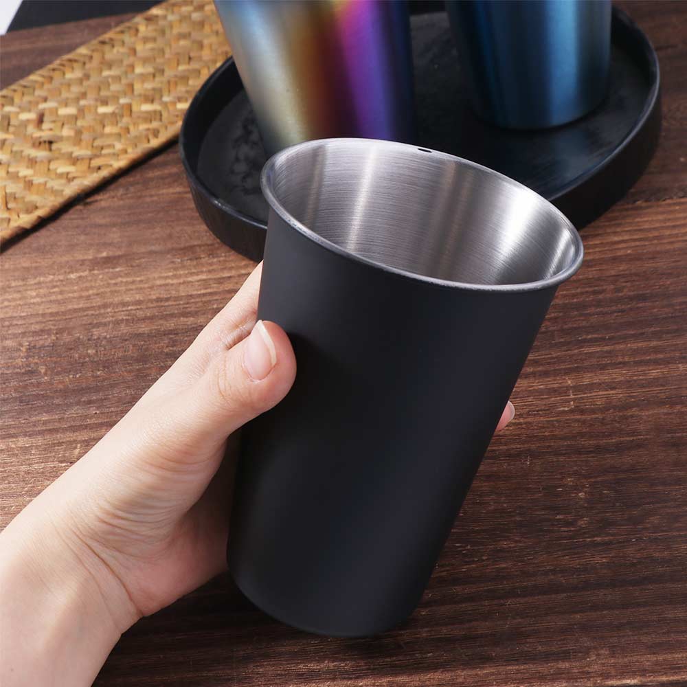 400/500ML Stainless Steel Cup Thickened Drinking Cup Wine Cup Beer Cup  Kitchen