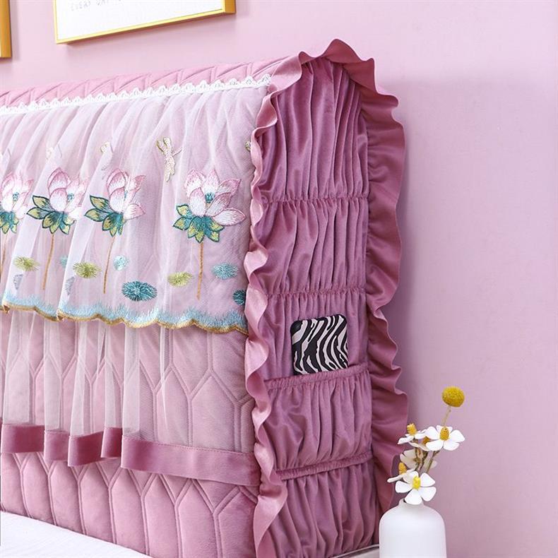 2023 Velvet Quilted Headboard Cover: Soft, Thick, Solid Wood, Anti-Collision Protector